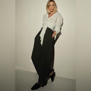 Zara Striped Wrap Shirt NWT